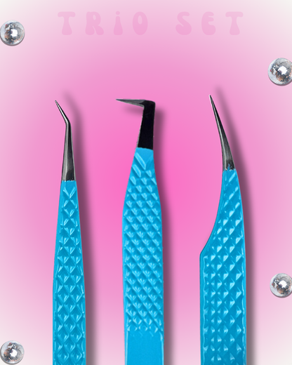 Tweezers Trio Aquamarine