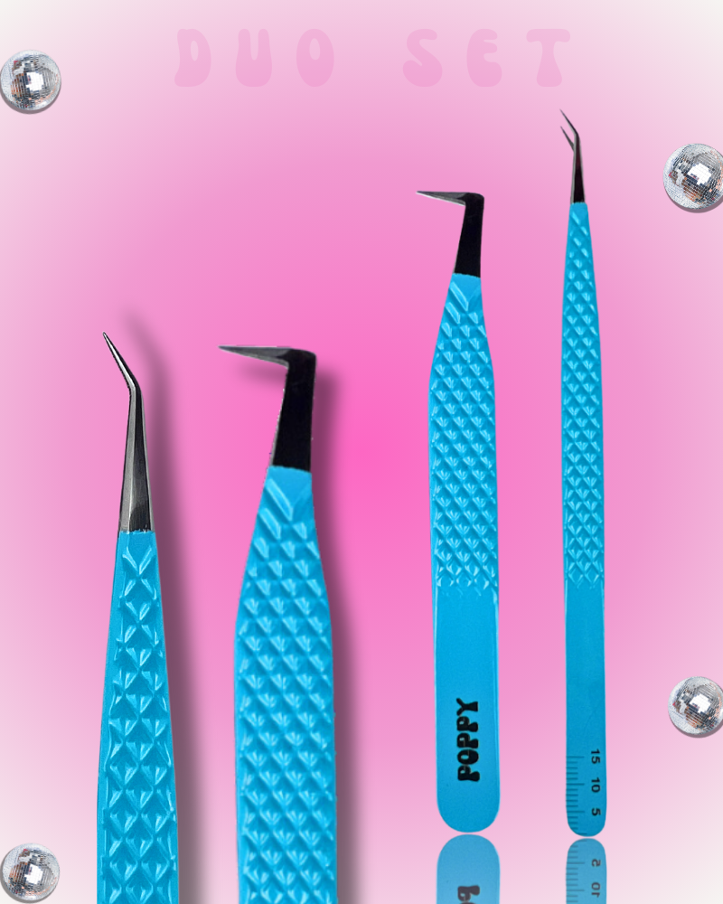 Tweezers Duo Aquamarine