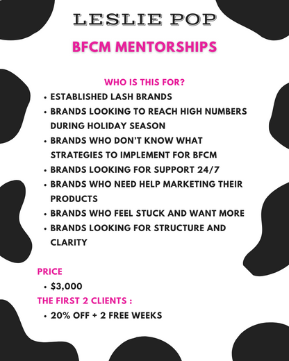 BFCM Mentorship
