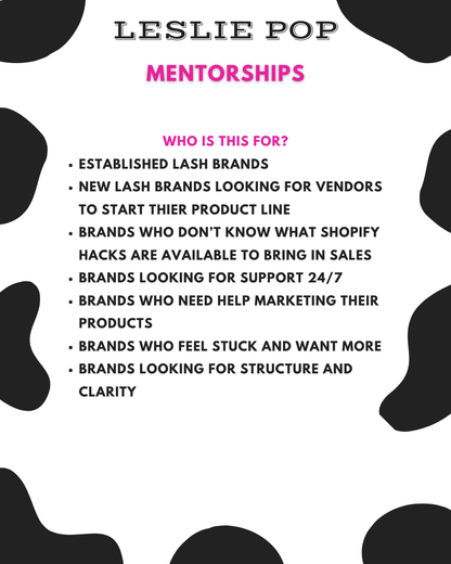 Mentorship Program + Vendors